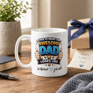 Personalisiertes Bester Papa Aller Zeiten Indivi Kaffeetasse