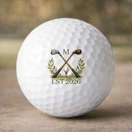 Personalisiertes Bester Vater Von Par Monogramm Golfball