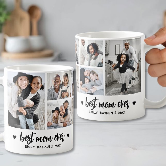 Personalisiertes Bestes-Mutter-Foto Mutter Kaffeetasse (Personalized Best Mom Photo Mother Coffee Mug)