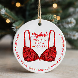 Personalisiertes Bestie-Foto Keramik Ornament