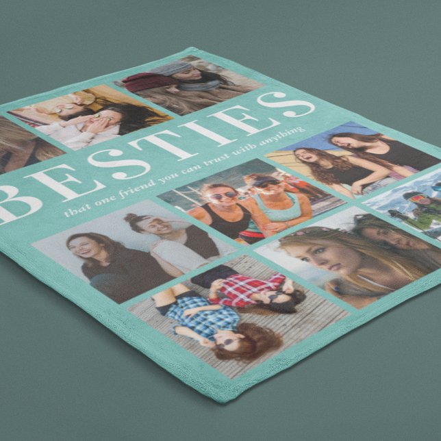 Personalisiertes Bestie-Geschenk | Bester Freund Fleecedecke (Von Creator hochgeladen)