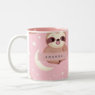 Personalisiertes, bezauberndes Flatt mit Sternmust Zweifarbige Tasse