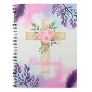Personalisiertes Bibelstudio-Notebook - Aquarell Notizblock