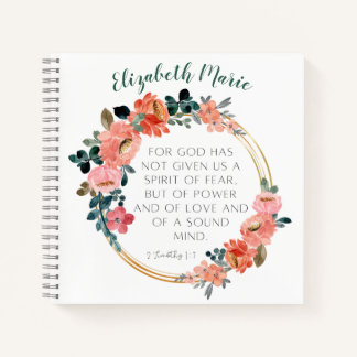 Personalisiertes Bibelversionen-Notebook Notizbuch