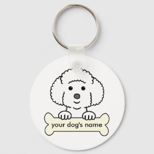 Personalisiertes Bichon Frise Schlüsselanhänger