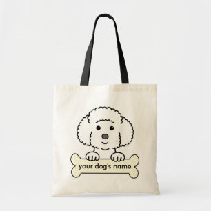Personalisiertes Bichon Frise Tragetasche