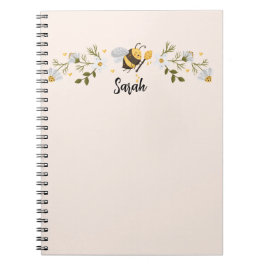 Personalisiertes Bienenname-Journal Notizblock