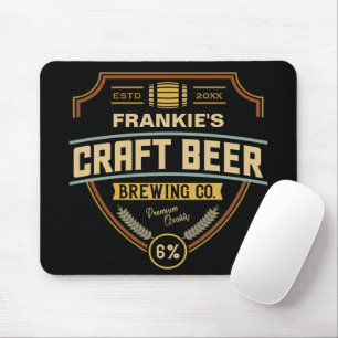 Personalisiertes Bieretikett Brauunternehmen Bar Mousepad