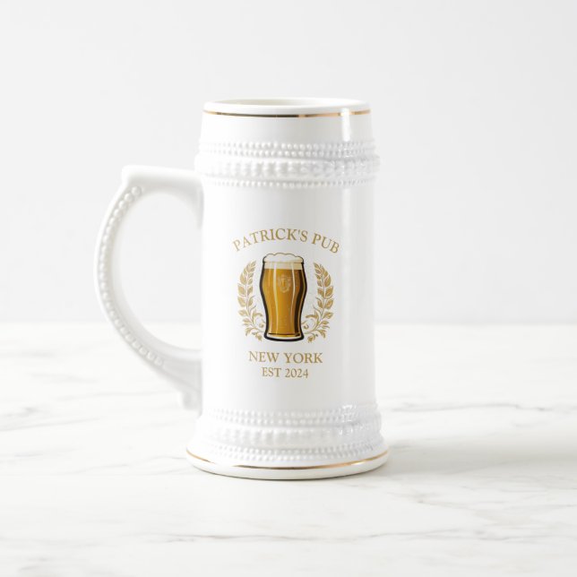 Personalisiertes Bierglas mit Individuelle Name (Links)