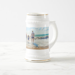 Personalisiertes Bierkrug-Geschenk mit Foto Bierglas