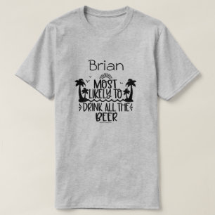 Personalisiertes Biertrinken-Shirt – Lustig und Ge T-Shirt