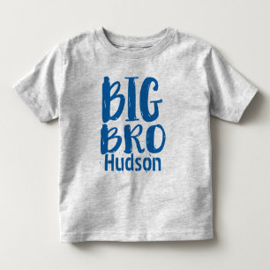 Personalisiertes BIG BRO Blau Kleinkind T-shirt