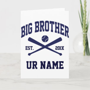 Personalisiertes Big Brother Baseball T-Shirt  Karte
