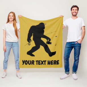 Personalisiertes Bigfoot Sasquatch Angellotsen Fleecedecke