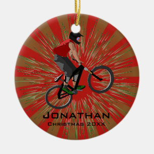 Personalisiertes Bike-Ornament Keramikornament
