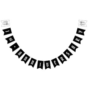 Personalisiertes Biker Couple Wedding Jubiläum Wimpelkette