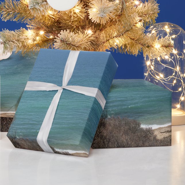 Personalisiertes Bild eines benutzerdefinierten Fo Geschenkpapier (Feiertage)