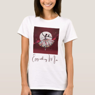 personalisiertes Bild & Text Frau T-Shirt