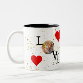 Personalisiertes Bild von Mommy und mir Liebe Zweifarbige Tasse