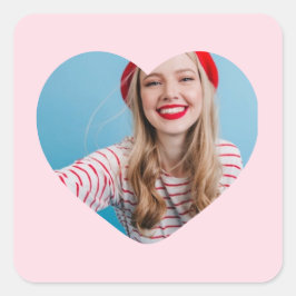 personalisiertes Bildaufkleber Quadratischer Aufkleber