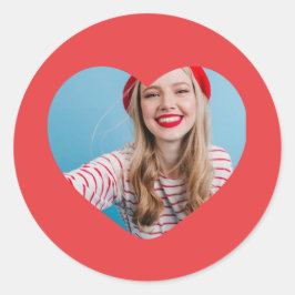 personalisiertes Bildaufkleber Runder Aufkleber