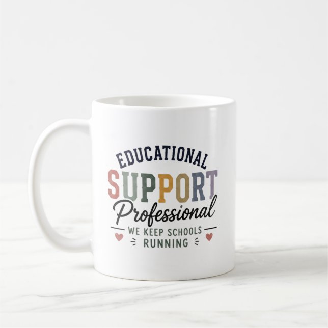 Personalisiertes Bildungshilfe-Profi-Geschenk Kaffeetasse (Links)