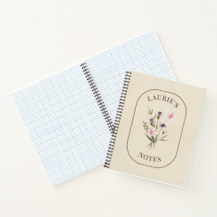 Personalisiertes Birth-Blume-Notebook Notizbuch