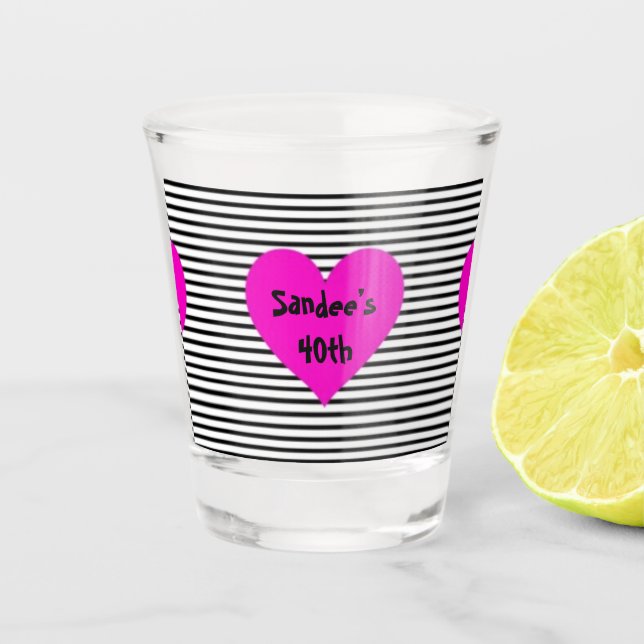 Personalisiertes Birthday Shot Glass Schnapsglas (Vorderseite)
