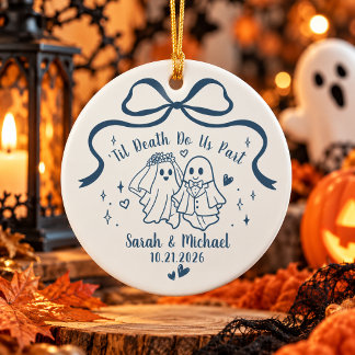 Personalisiertes Bis Dass Der Tod Uns Scheidet Hal Keramik Ornament