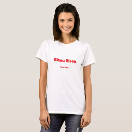Personalisiertes Bisou Bisou Love T-Shirt