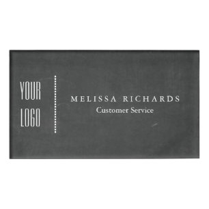 Personalisiertes Black Chalkboard Abzeichen mit kl Namenschild