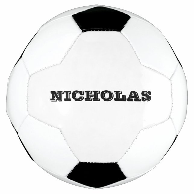 Personalisiertes Black individuelle Name-Team Fußball (Vorderseite)