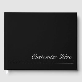 Personalisiertes Black & White Wedbook Gästebuch