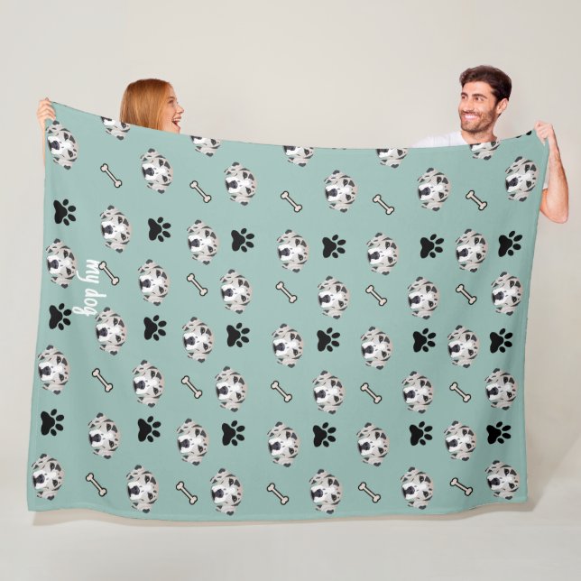 Personalisiertes Blanketdesign für Hunde Fleecedecke (Beispiel)