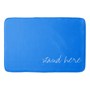 Personalisiertes Blau Badematte
