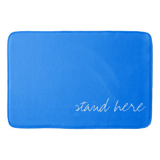 Personalisiertes Blau Badematte