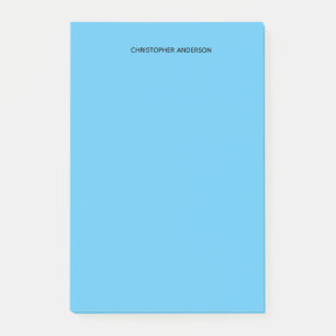 Personalisiertes Blau Post-it Klebezettel