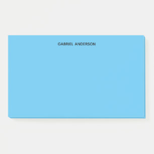 Personalisiertes Blau Post-it Klebezettel
