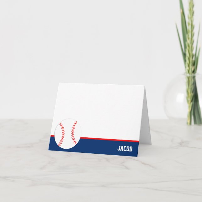 Personalisiertes, blaues Baseball (Vorderseite)