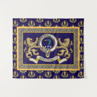 Personalisiertes blaues Clan-Abzeichen von Arbuthn