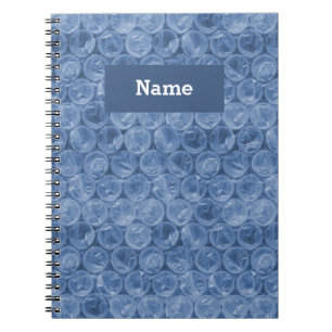 Personalisiertes blaues Faltmuster Notizblock
