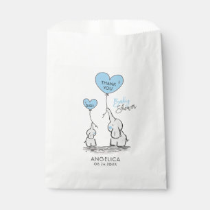 Personalisiertes blaues geschenktütchen