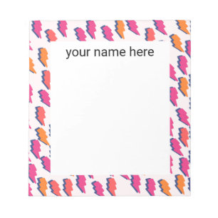 Personalisiertes Blitzgerät Notizblock