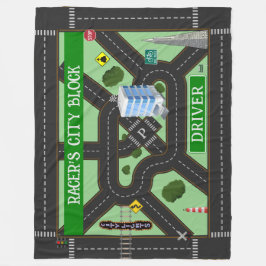 Personalisiertes Blockspiel des Renners Fleecedecke