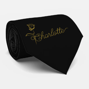 Personalisiertes Bloom-Design individuell gestalte Krawatte