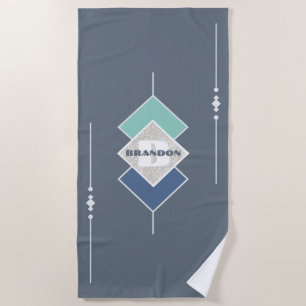 Personalisiertes Blue Beach Handtuch
