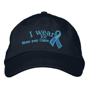Personalisiertes Blue Hope Band-Bewusstsein für Ih Bestickte Baseballkappe