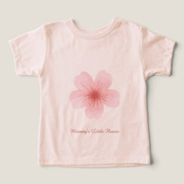 Personalisiertes Blumen-Baby- & Kleinkind-T-Shirt