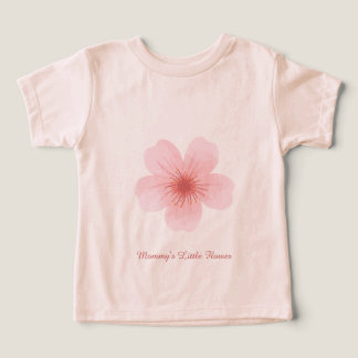 Personalisiertes Blumen-Baby- & Kleinkind-T-Shirt
