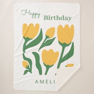 Personalisiertes Blumen-Geschenk zum Geburtstag fü Sherpadecke